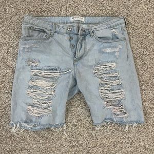 H&M x Coachella denim shorts